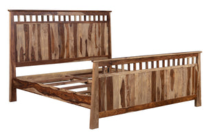 Porter Designs Kalispell Solid Sheesham Wood King Natural Bed Natural 04-116-17-PDU101-KIT