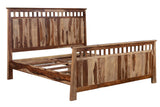 Kalispell Solid Sheesham Wood King Natural Bed