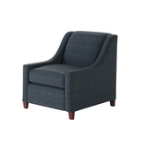 Fusion 552-C Transitional Accent Chair 552-C Theron Indigo Accent Chair