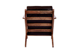 Porter Designs Corvallis Solid Sheesham Wood Modern Accent Chair Brown 02-108-06-0442