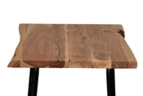 Porter Designs Manzanita Live Edge Solid Acacia Wood Natural End Table Natural 05-196-07-2410X-KIT