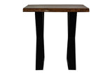 Porter Designs Manzanita Live Edge Solid Acacia Wood Natural End Table Brown 05-196-07-2340X-KIT
