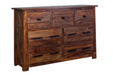 Porter Designs Kalispell Solid Sheesham Wood Natural Dresser Natural 07-116-06-PDU105H