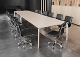 English Elm EE2948 100% Polyurethane, Steel, Aluminum Alloy Modern Commercial Grade Armless Office Chair Black, Silver 100% Polyurethane, Steel, Aluminum Alloy