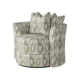 Southern Motion Wild Child  109 Transitional Scatter Pillow Back Swivel Chair 109 494-16