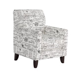 Fusion 702-C Transitional Accent Chair 702-C Francaise Ebony Accent Chair
