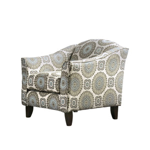 English Elm Transitional High Back Stripe Chair with Rolled Arms for Coastal Comfort and Supportive Seating Appeal Ivory 35 L x 35 W x 28 H B2741P375950