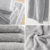 INK+IVY Nova Global Inspired Cotton Dobby Slub 6 Piece Towel Set II73-1254 Grey