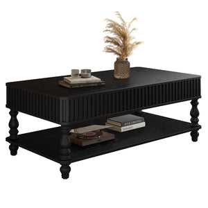English Elm Mirrored Console Table Silver Glam Entryway Piece with Geometric U Base and Etched Detail Black W1445P370479