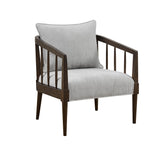 Josefine Modern/Contemporary Spindle Accent Armchair with Removable Back Pillow