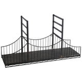 Fran 7.1 x 22.0 x 12.0 Matte Black Metal Golden Gate Bridge Wall Furniture