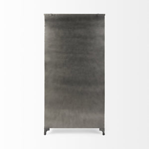 Mercana Poppy II Display Cabinet - Elegant Glass Door Showcase for Modern and Industrial Home Décor Styles 50361