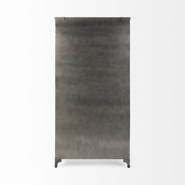 Mercana Poppy II Display Cabinet - Elegant Glass Door Showcase for Modern and Industrial Home Décor Styles 50361