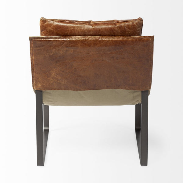 Mercana Hornet Accent Chair - Luxurious Unibody Seat with Industrial Frame for Modern Living Spaces & Comfort 50405