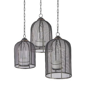 Mercana Jutland Elegant Lantern Trio with Bird-Cage Design for Ambient Lighting in Any Home Decor Style 53275