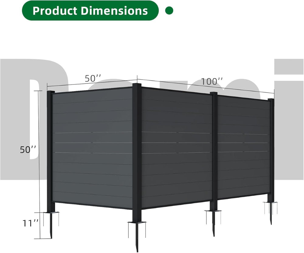 English Elm Outdoor Metal Privacy Screen Set Three Panel Lattice Fence for Patio Garden Yard W1859P399512