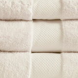 Madison Park Signature Turkish Transitional Cotton 6 Piece Bath Towel Set MPS73-318 Natural