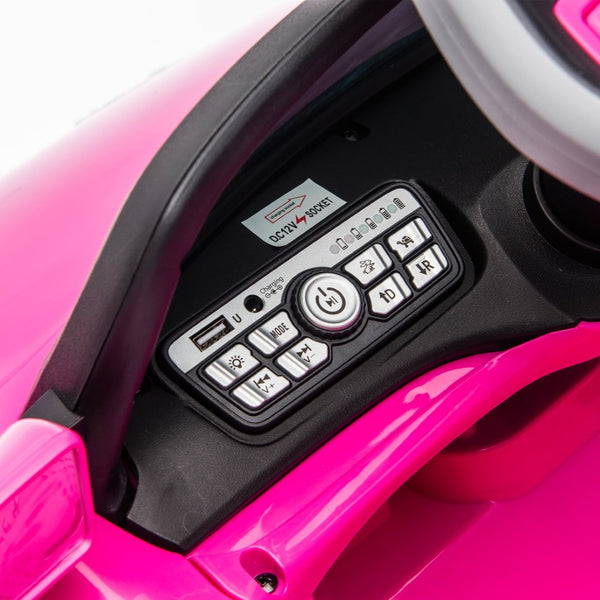 English Elm 12v Licensed Volkswagen Beetle Ride on Car with Remote Control and Suspension for Kids Pink W1578P416240