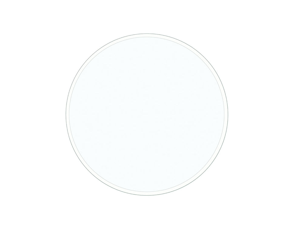 Lexington 54 Inch Round Tempered Glass Table Top with Beveled Edge for Dining Rooms 001-054GT