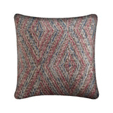 Nicand 18 x 18 Red/Blue Diamond Pattern Decorative Pillow Cover