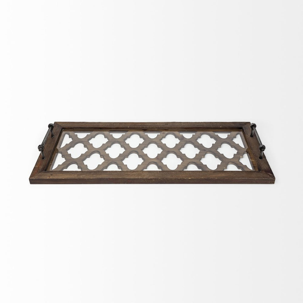 Mercana Stotonic Rectangular Serving Tray – Versatile Solid Wood Display Piece for Modern and Classic Décor 57670