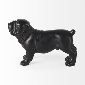 Mercana Rocky Modern Boxer Dog Sculpture – Sleek Resin Accent for Home Decor, Perfect for Any Style Black Resin | 8H 57799