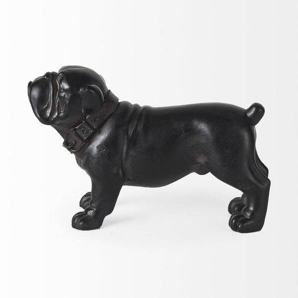Mercana Rocky Modern Boxer Dog Sculpture – Sleek Resin Accent for Home Decor, Perfect for Any Style Black Resin | 8H 57799