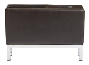 OSP Home Furnishings Espresso Charging Center Console Espresso