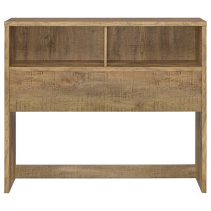 English Elm Geary Full Bedroom Set with Bookcase Headboard Usb Charging Nightstands Matte Finish Wood B062S01699