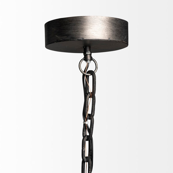 Mercana Bashaw I Elegant Metal Dome Pendant Light – Vintage-Industrial Design for Modern Farmhouse Spaces Gray Metal 65100