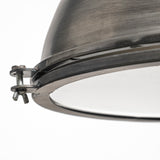 Mercana Bashaw I 17x20 Gray Toned Metal Dome Pendant Light  65100