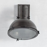 Mercana Taza 10.3x12 Gray Metal Dome Shade Wall Sconce 65123