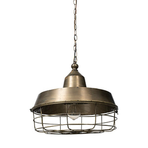 Mercana Tahla 14x14.5 Caged Pendant Light - Elegant Industrial Design for Modern Farmhouse Décor Spaces 65131