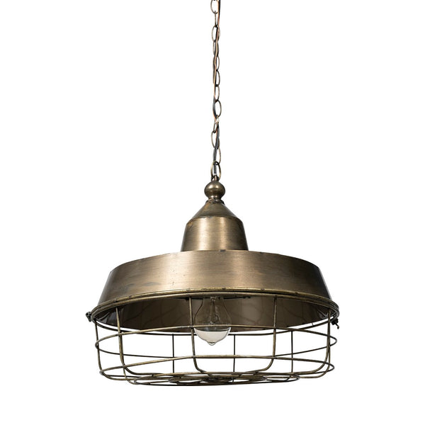 Mercana Tahla 14x14.5 Caged Pendant Light - Elegant Industrial Design for Modern Farmhouse Décor Spaces 65131