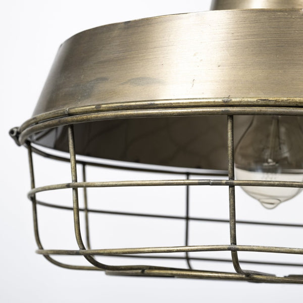 Mercana Tahla 14x14.5 Caged Pendant Light - Elegant Industrial Design for Modern Farmhouse Décor Spaces 65131