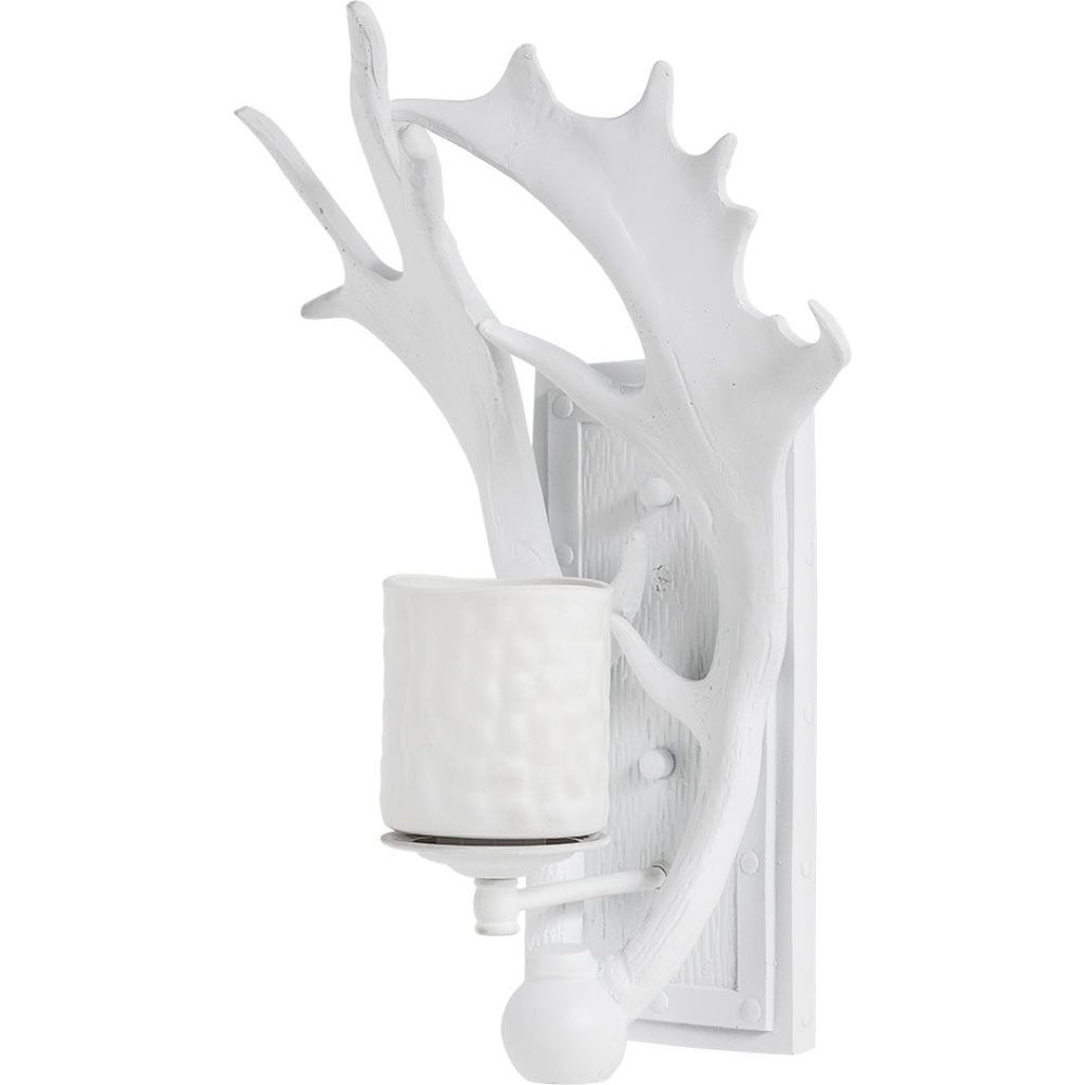 Mercana Rockland Antlers Wall Sconce – Rustic Lodge Charm with Modern Design for Stylish Ambient Lighting 65252