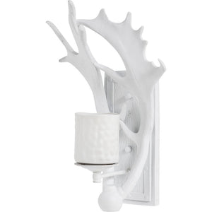 Mercana Rockland Antlers Wall Sconce – Rustic Lodge Charm with Modern Design for Stylish Ambient Lighting 65252