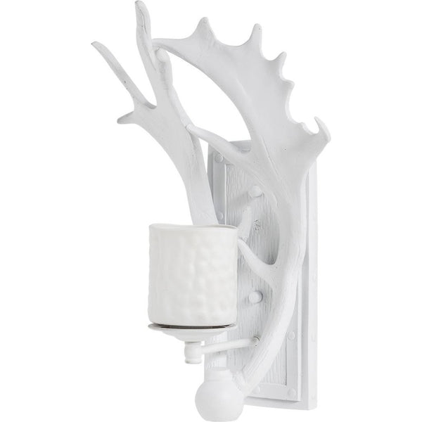 Mercana Rockland Antlers Wall Sconce – Rustic Lodge Charm with Modern Design for Stylish Ambient Lighting 65252