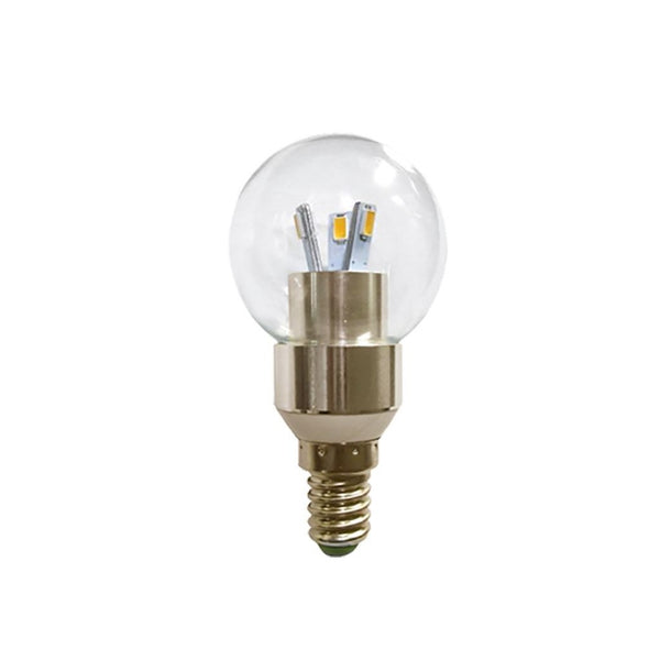 Mercana LED Clear Glass Globe Bulb - 3W Energy-Efficient Light for Chandeliers, Sconces, and Decor Fixtures E12 | 3W | 4H | LED 65323