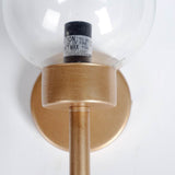 Mercana Boltern I 6x12 Gold Toned Glass Globe Wall Sconce  65359