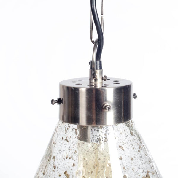 Mercana Thurlow Modern Conical Pendant Light - Stylish Glass Shade for Contemporary Interiors & Ambiance 65365