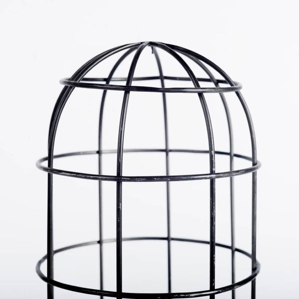 Mercana Carkner I Industrial Table Lamp - Striking Cylindrical Metal Cage Design for Modern Interiors 65378