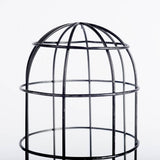 Mercana Carkner I (38"H) Gun-Metal Grey Cylindrical Metal Cage Table Lamp 65378