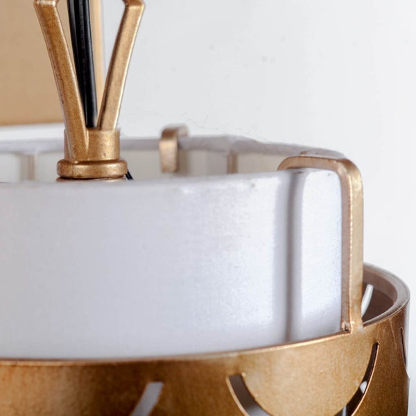 Mercana Brasseur III Contemporary Fish Scale Wall Sconce - Sculptural Lighting for Modern Home Decor Gold Metal 65389