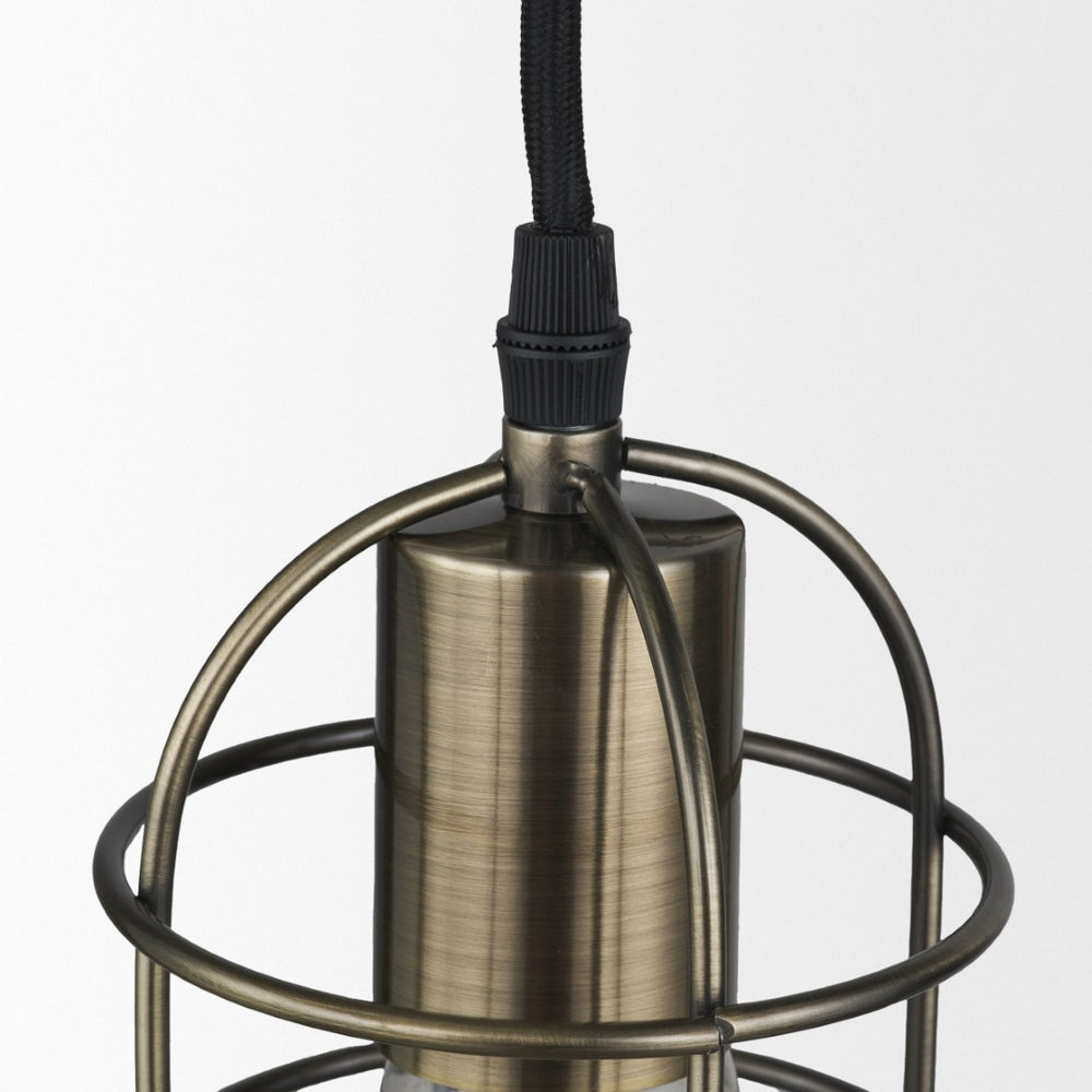 Mercana Hines Nautical-Inspired Industrial Pendant Light with Conical Shade for Modern Home Decor 65392