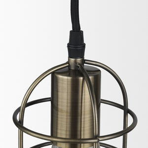 Mercana Hines Nautical-Inspired Industrial Pendant Light with Conical Shade for Modern Home Decor 65392