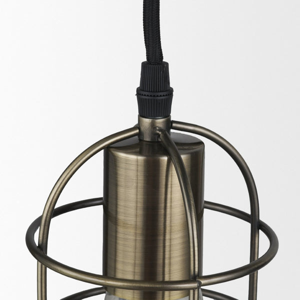 Mercana Hines Nautical-Inspired Industrial Pendant Light with Conical Shade for Modern Home Decor 65392