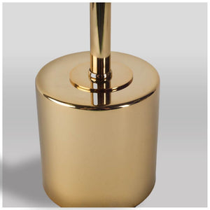 Mercana Mooney I Shade-less Table Lamp – Minimalist Gold Metal Design for Modern Urban Interiors Metallic-Gold Metal 65417