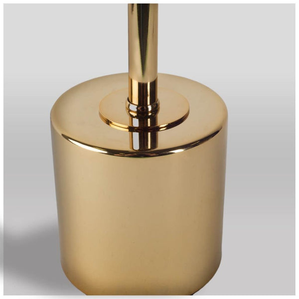 Mercana Mooney I Shade-less Table Lamp – Minimalist Gold Metal Design for Modern Urban Interiors Metallic-Gold Metal 65417