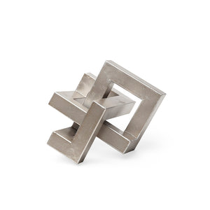 Mercana Link Modern Metal Sculpture - Eye-Catching Decorative Object for Contemporary Home Accents 67014